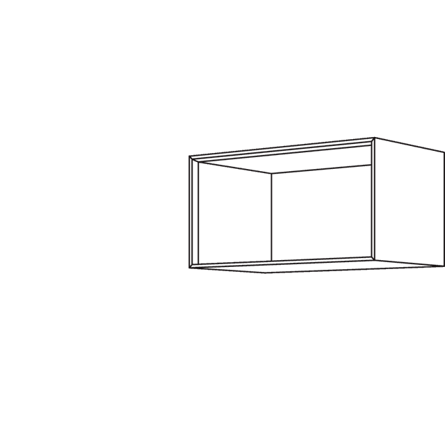 Faceted shelf