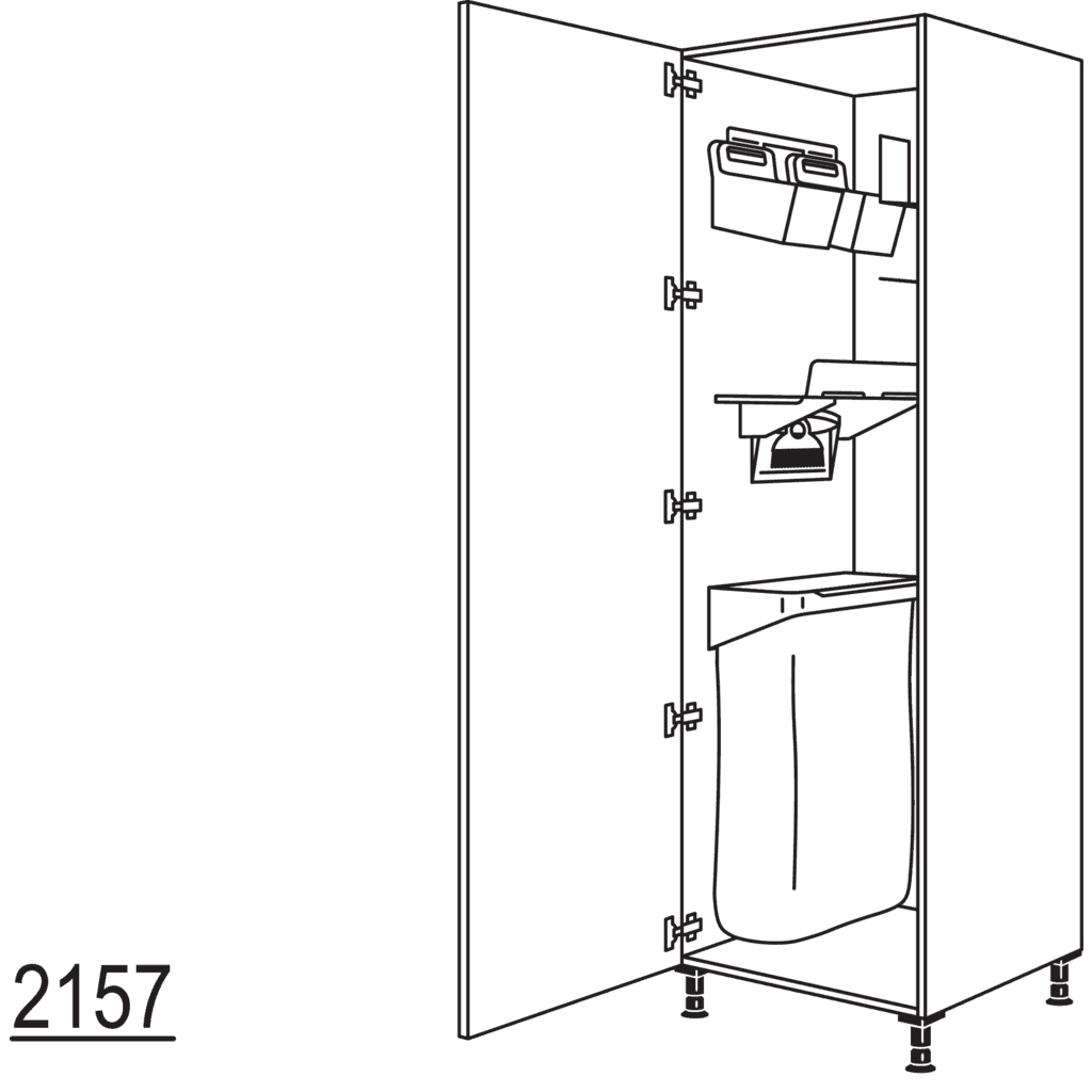 Hochschrank mit
Ordnungssystem Laundry-Area