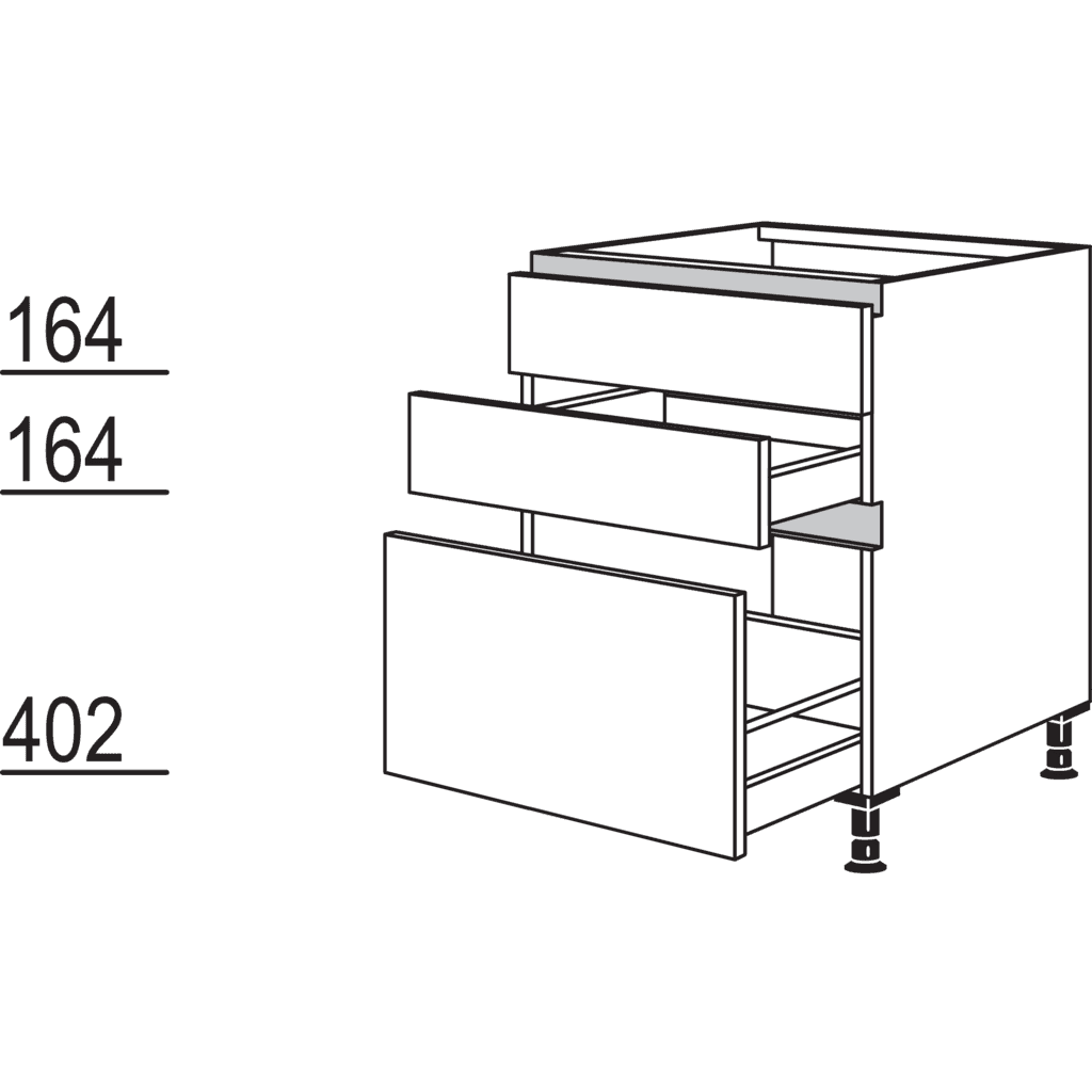 XL-Spülen-Auszugschrank