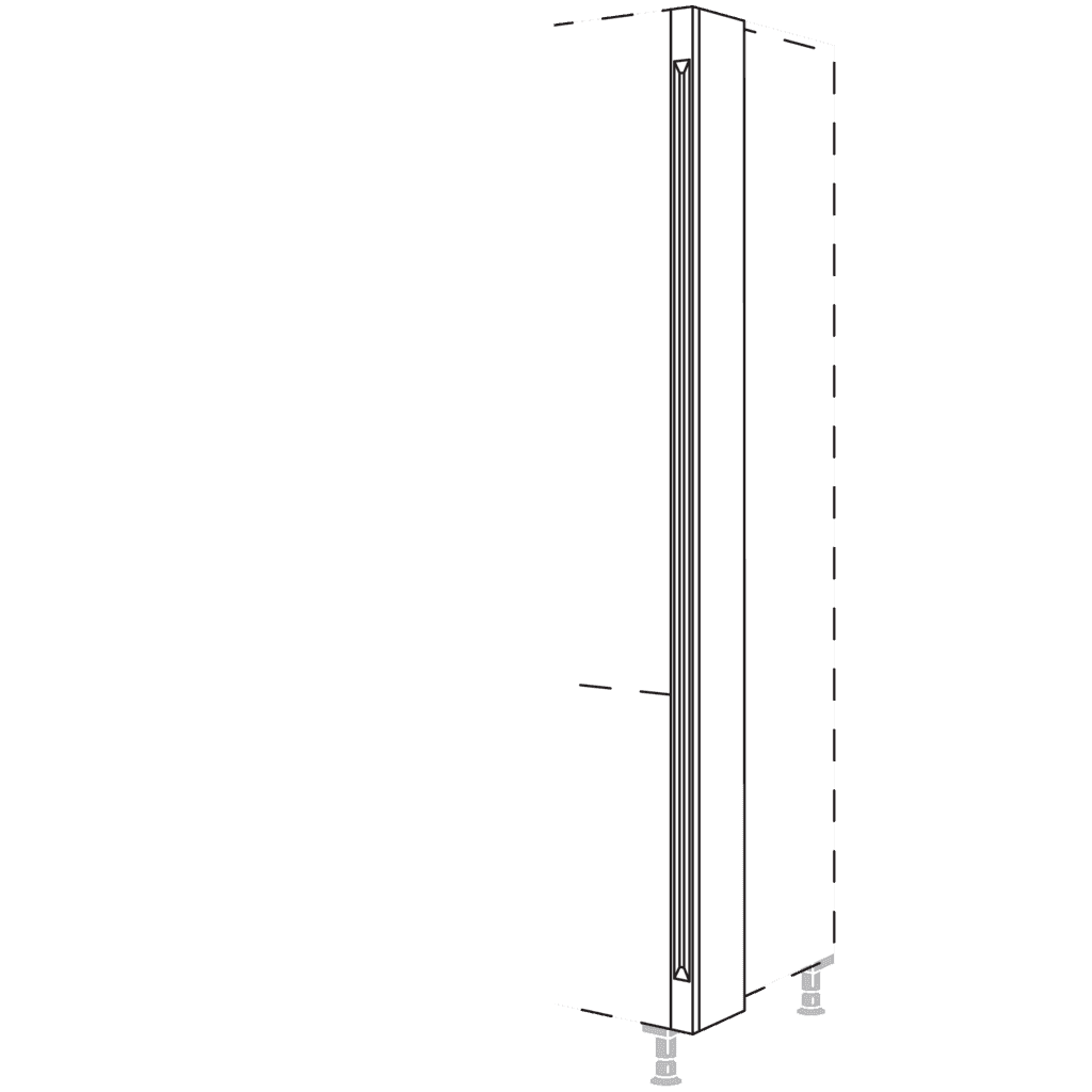 Hochschrank-Pilaster als
Zwischenlösung
für Hochschränke, Höhe 2
