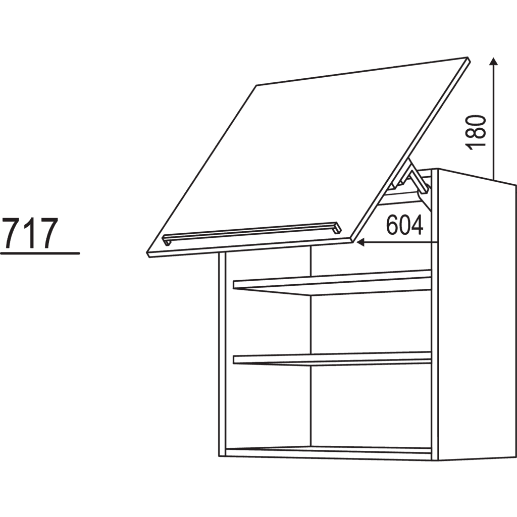 Wandschrank Schwingklappe