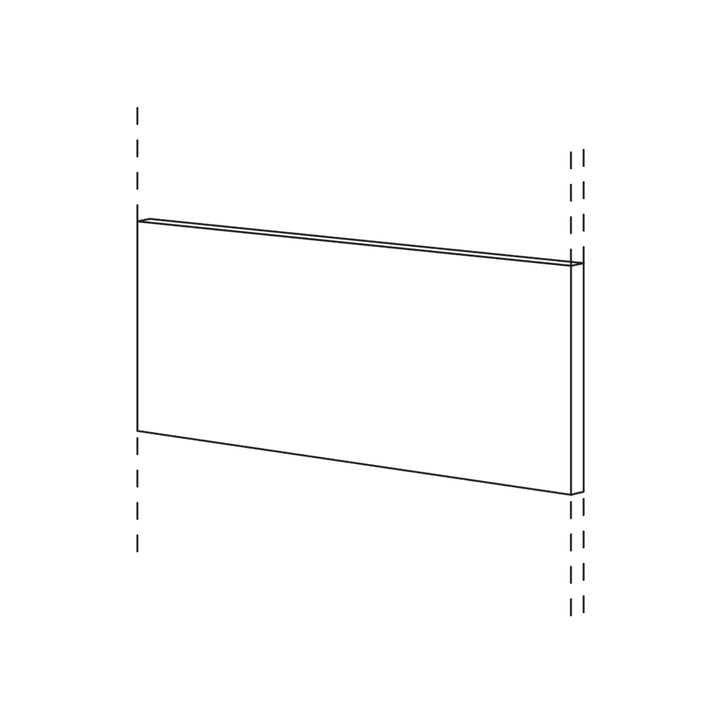 Front panel (1-piece)
continuous