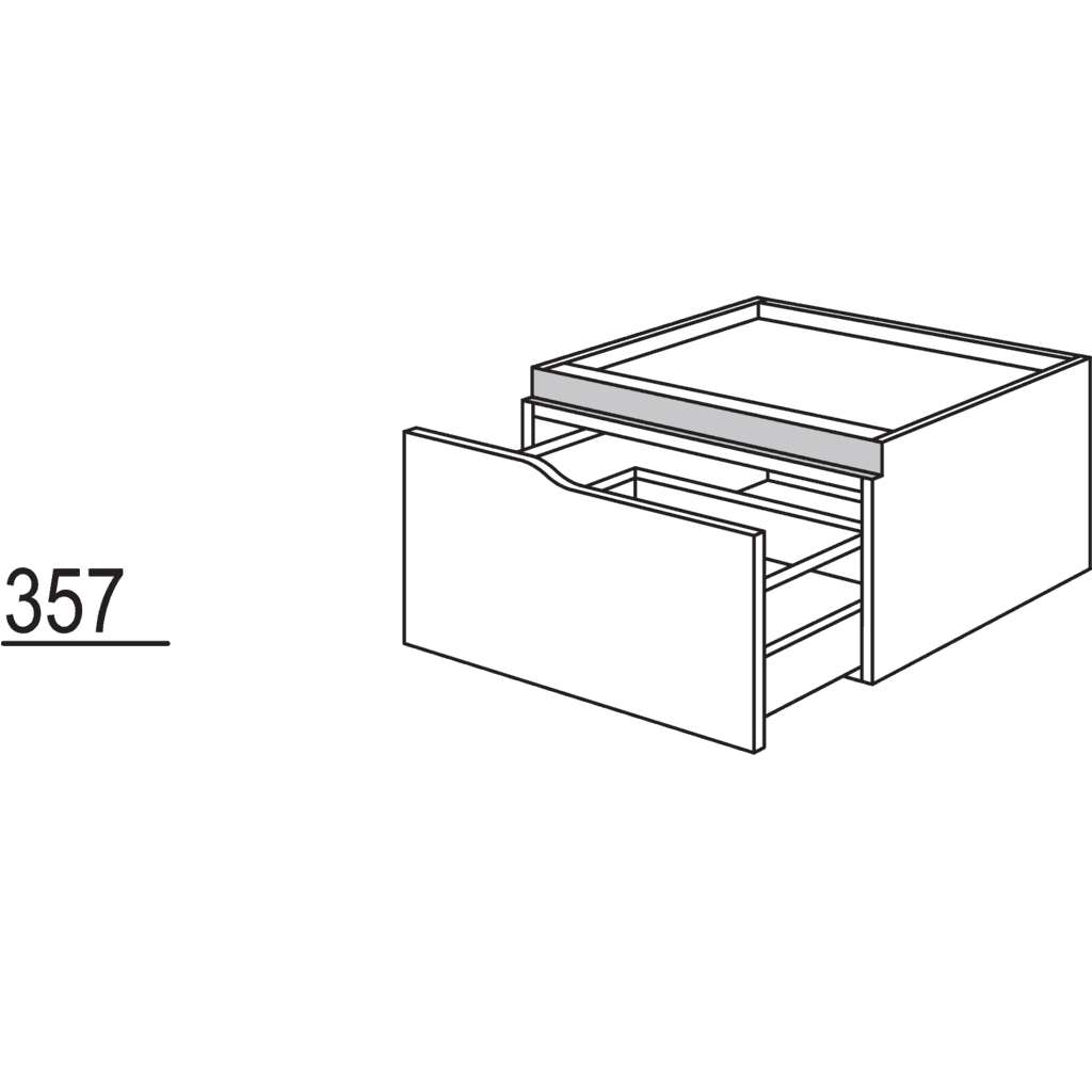 Abschluss-Auszugschrank Curve