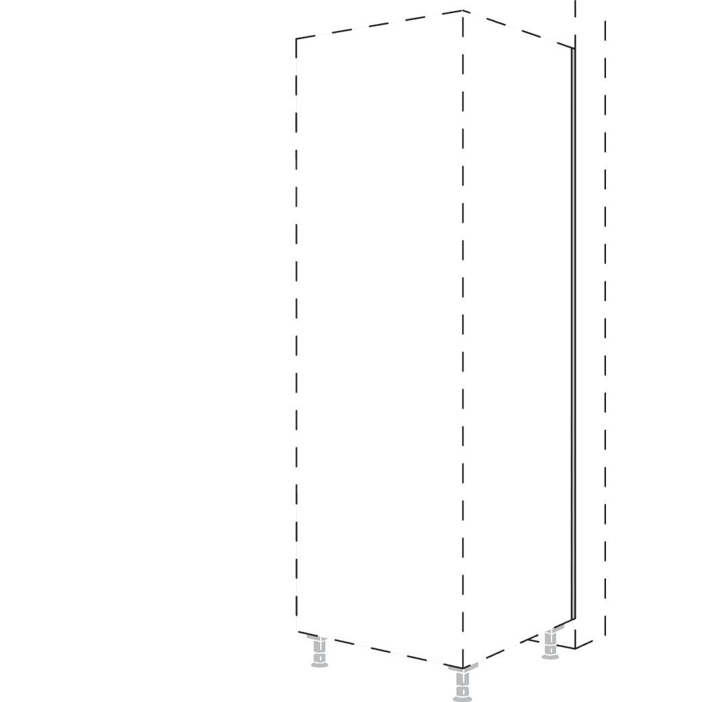 Abdeckprofil zum
Tiefenausgleich an Highboards
und Hochschränk