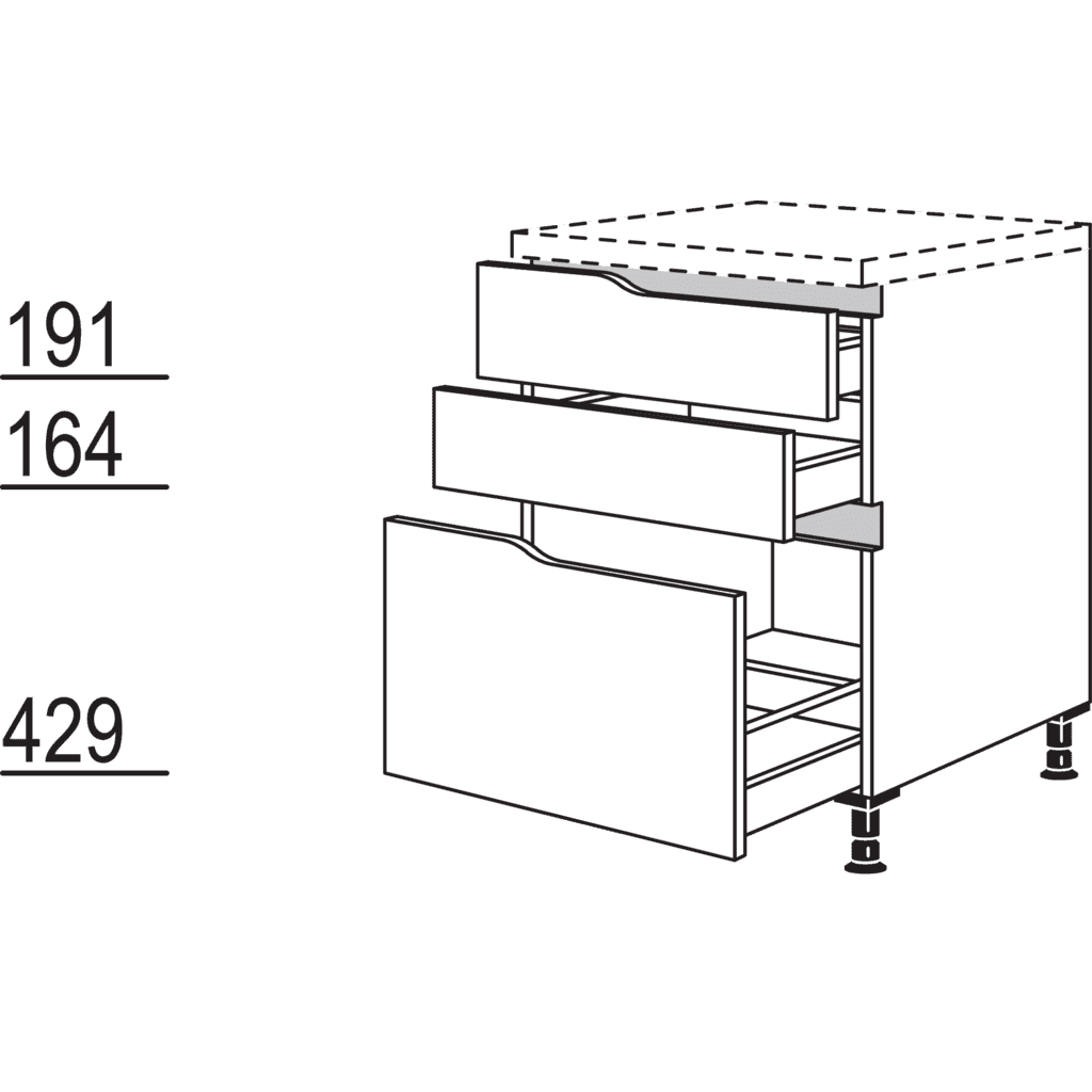 XL-Abschluss-Auszugschrank
Curve