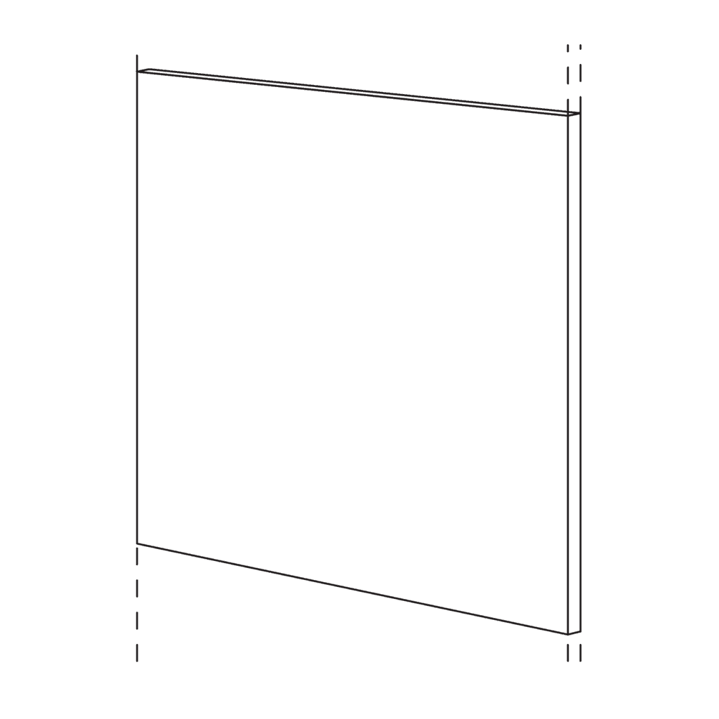 Front panel (1-piece)
continuous