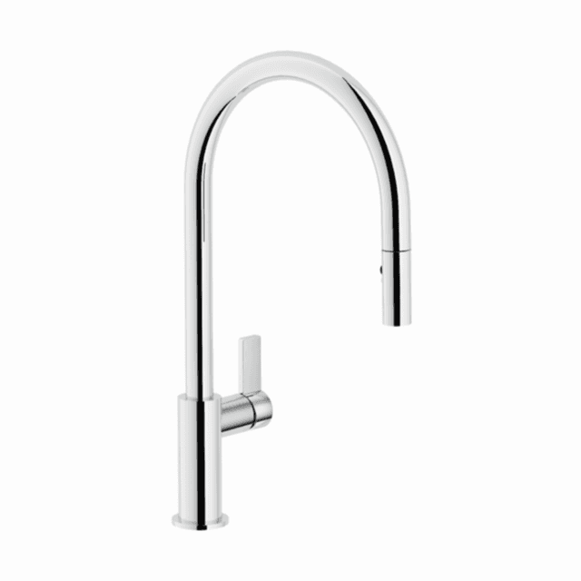 CARLO NOBILI: High-pressure
single-lever mixer tap Slim with
spray, mixer tap,