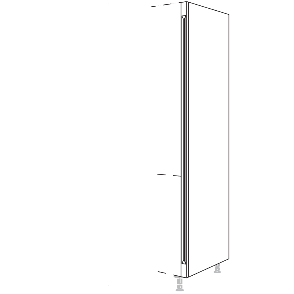 XL-Hochschrank-Pilaster,
für Hochschränke, Höhe 2X