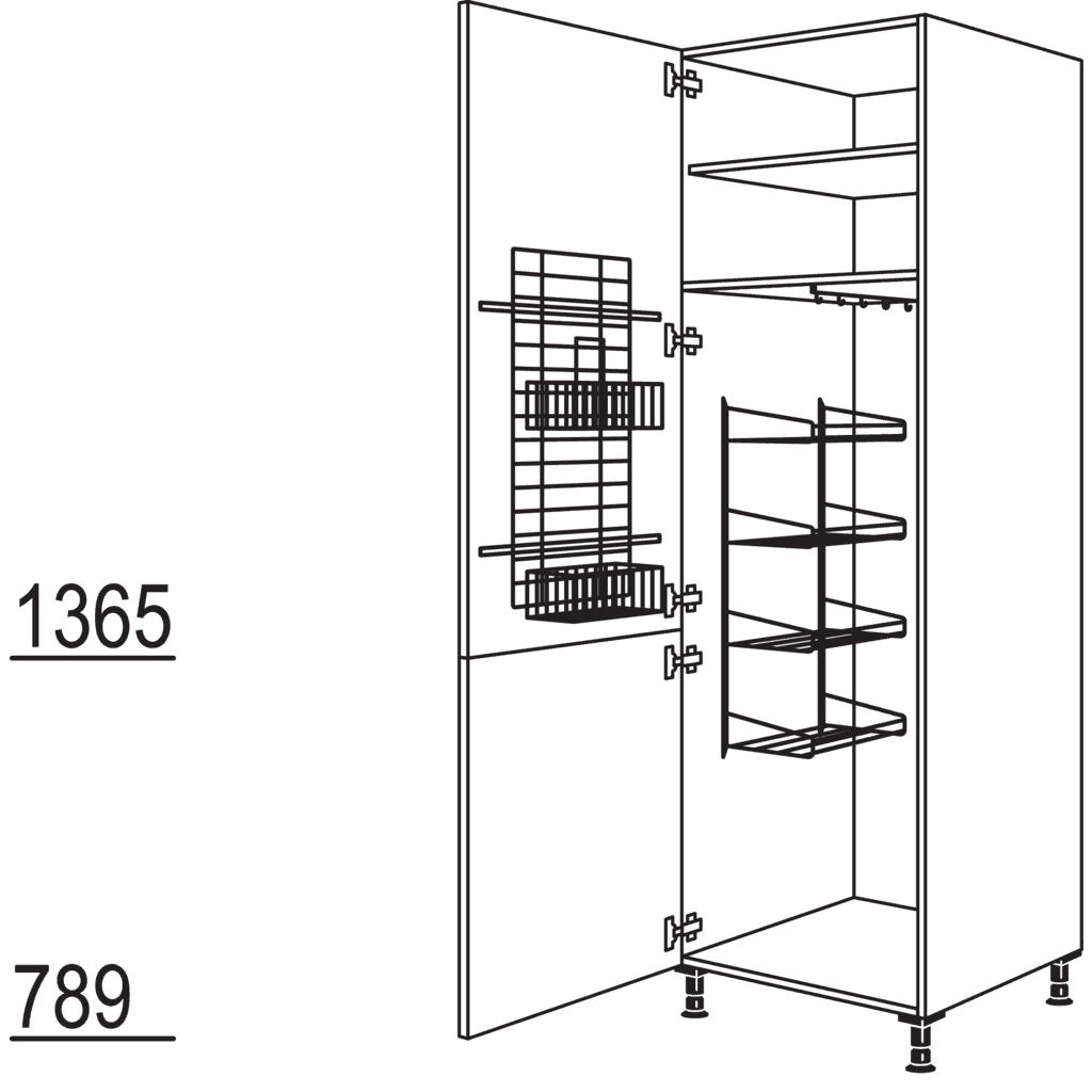 XL-Besen-/ Geräteschrank