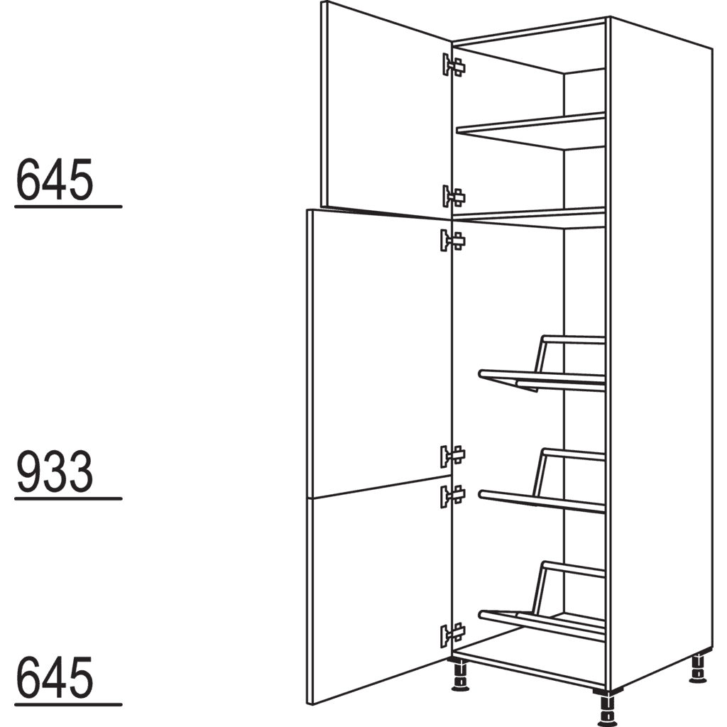 XL-Hochschrank für
Getränkekisten