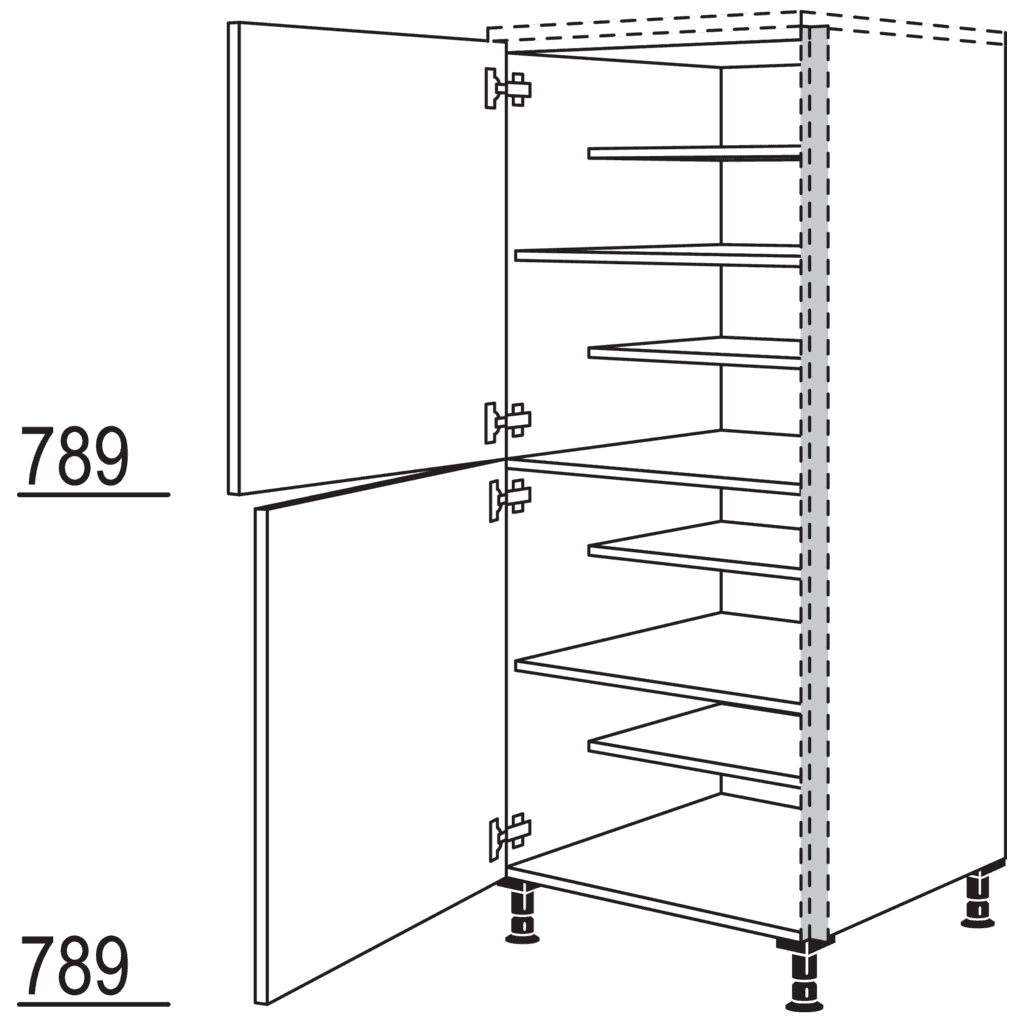 XL-Highboard Schuhschrank