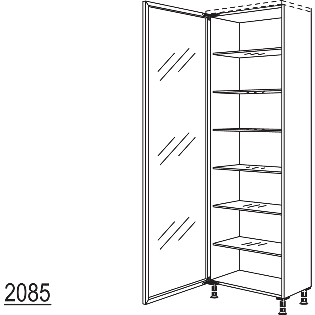 Glas-Hochschrank Air