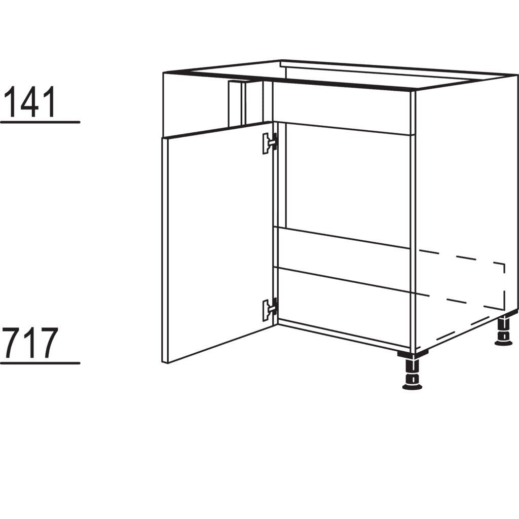 Maxi-Spülen-Eckschrank
