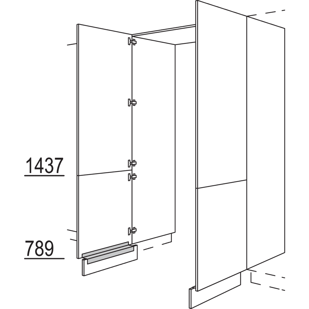 XL-Hochschrank-Durchgangstür