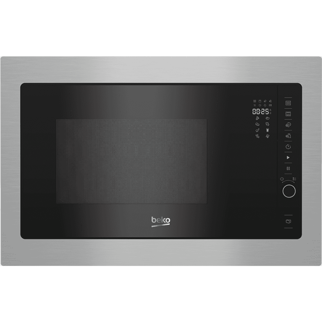 BEKO Mikrowelle BMOB20231X,
mit Linksanschlag, Edelstahl /
Schwarz