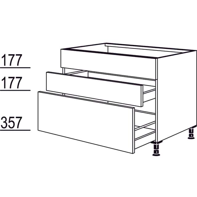 XL-Spülen-Auszugschrank - 1
