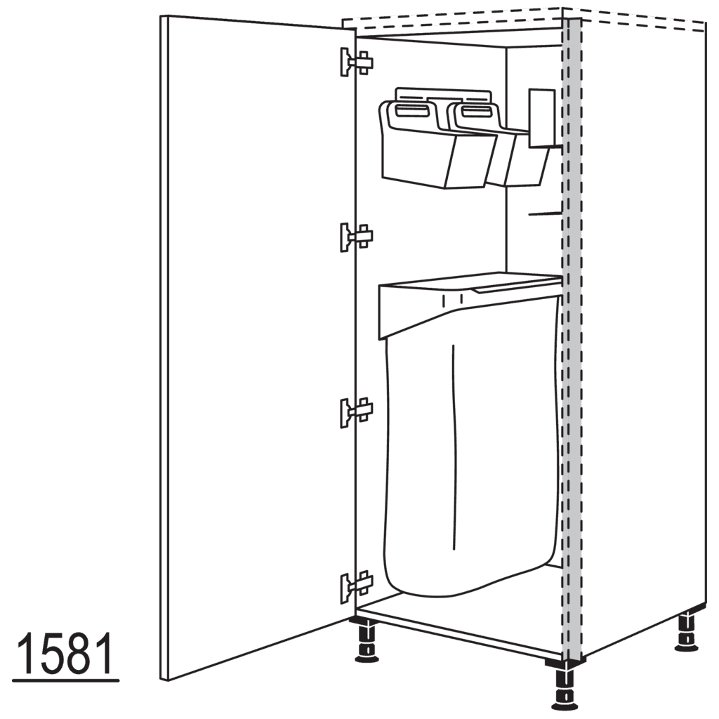 XL-Highboard mit
Ordnungssystem Laundry-Area