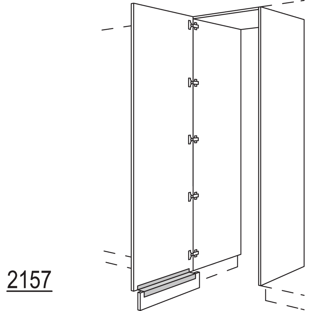 Hochschrank-Durchgangstür