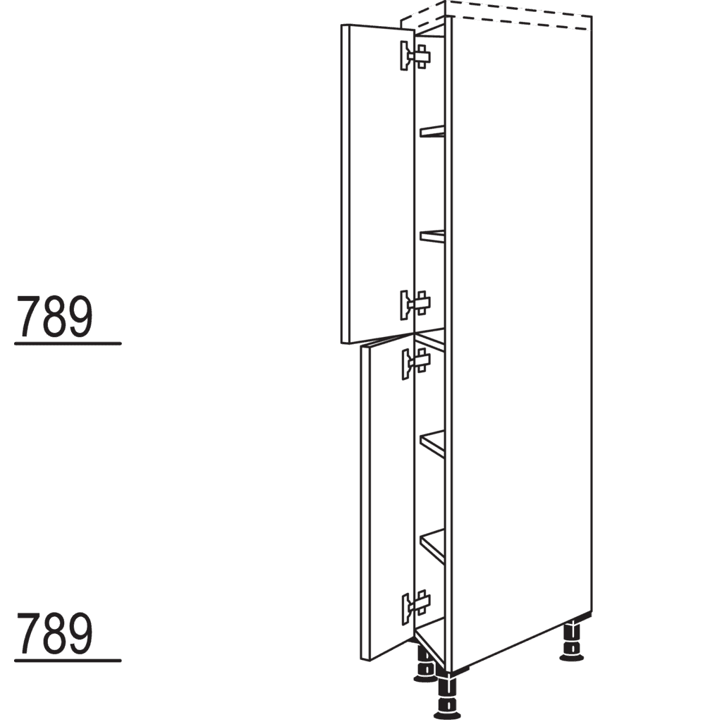 XL-Highboard, diagonal