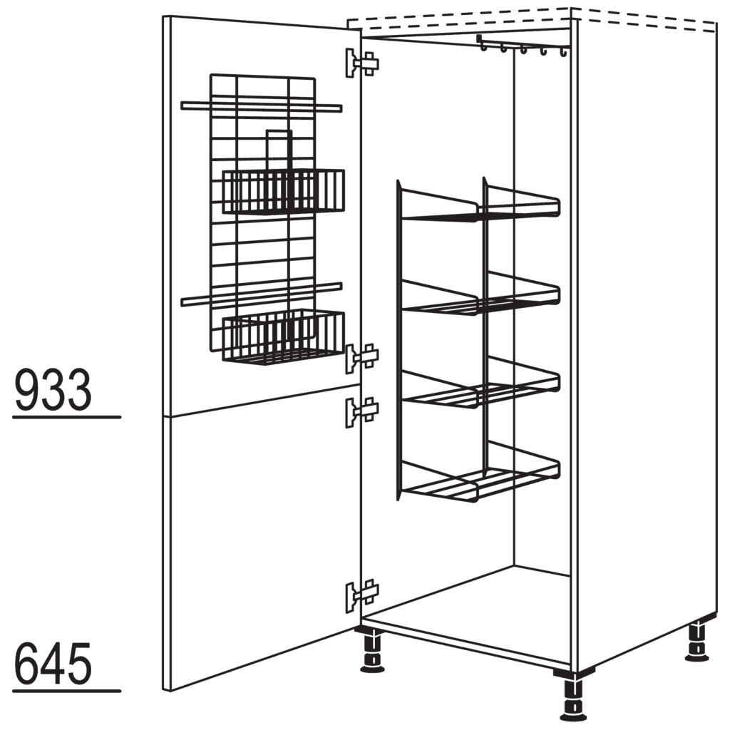 XL-Besen-/ Geräteschrank
