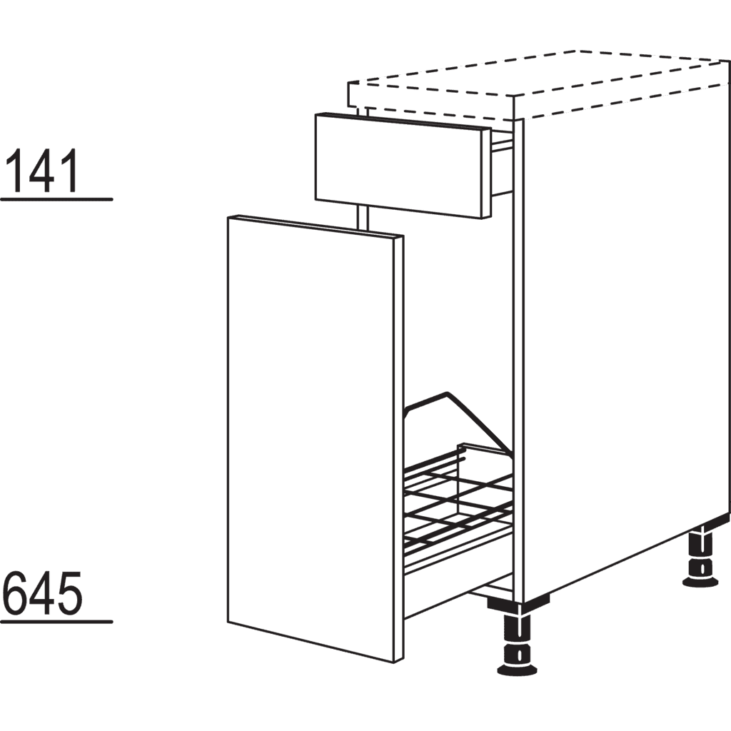XL-Auszugschrank