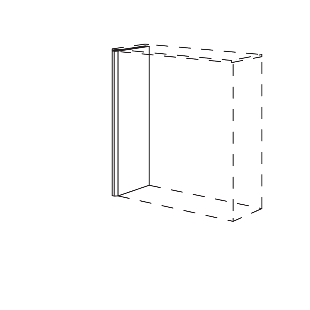 Facettenwange, 16 mm stark
für Spiegelschränke