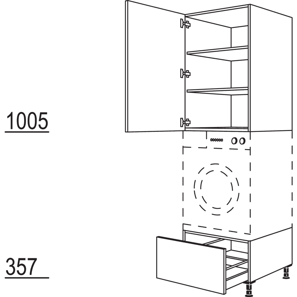 XL-Geräte-Umbau
Waschmaschine /
Wäschetrockner