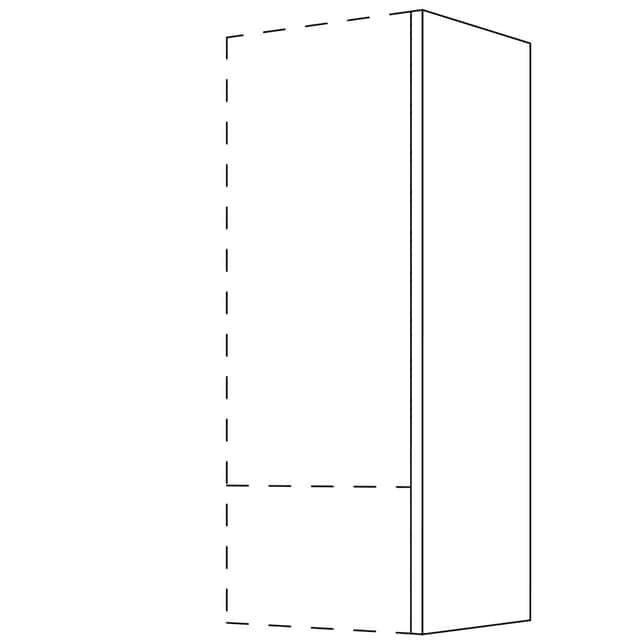 Abschluss- / Zwischenwange
für Aufsatzschränke,
Highboardhöhe - 1
