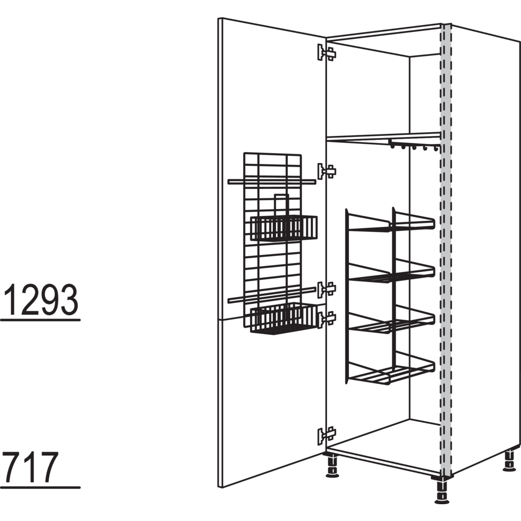 Besen-/ Geräteschrank