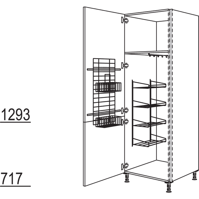 Besen-/ Geräteschrank