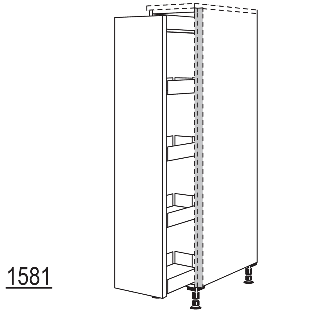 XL-Highboard Apothekerschrank