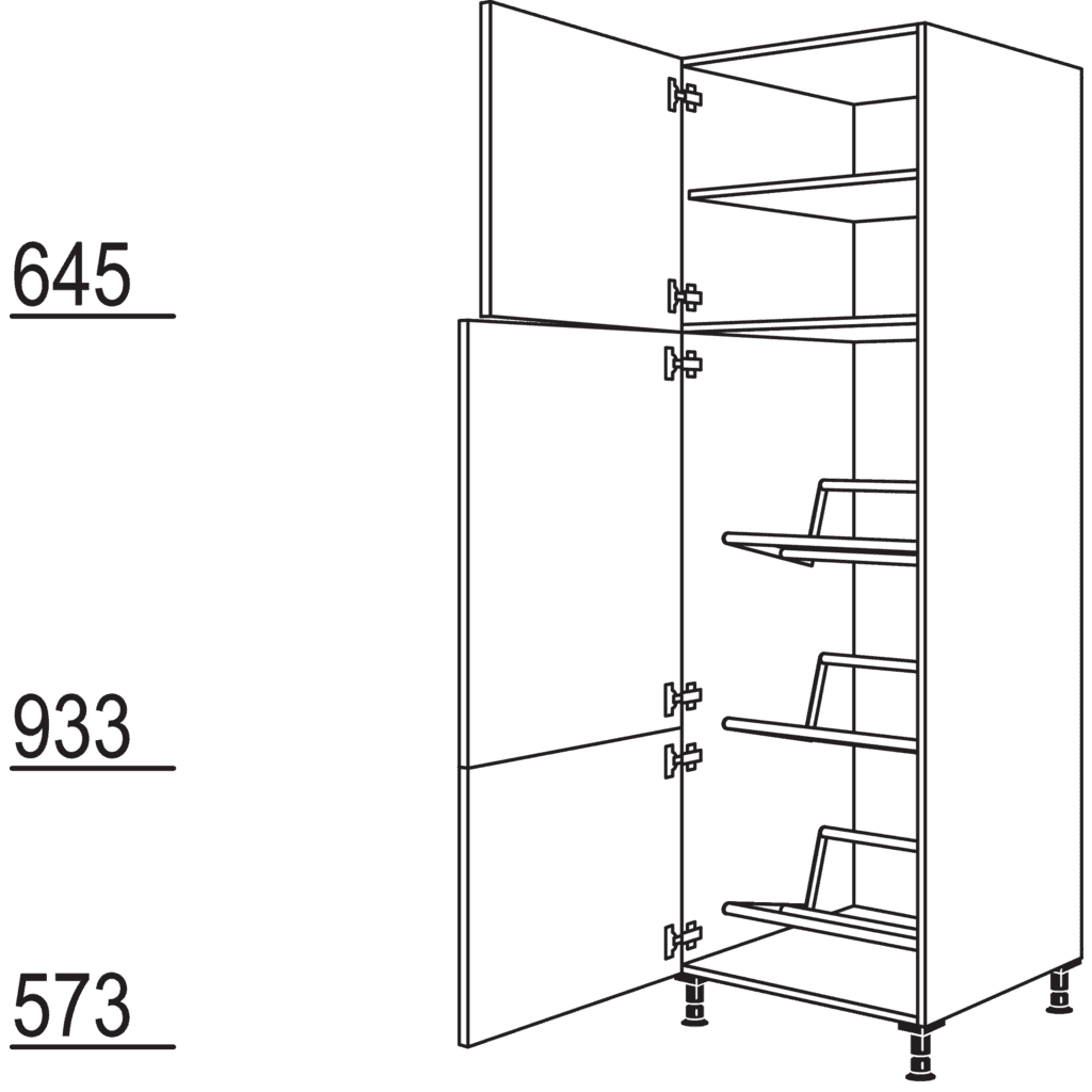 Hochschrank für Getränkekisten