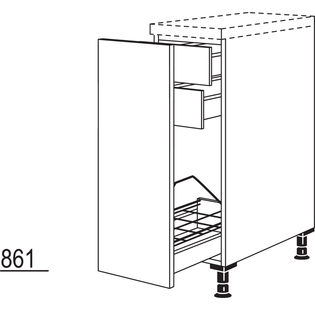 Maxi-Auszugschrank