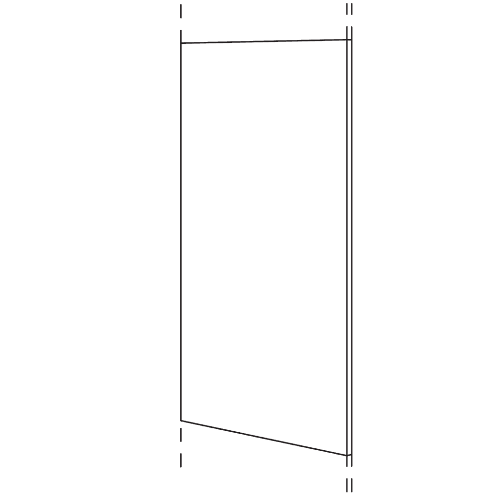 Frontblende (1-teilig)
durchgehend