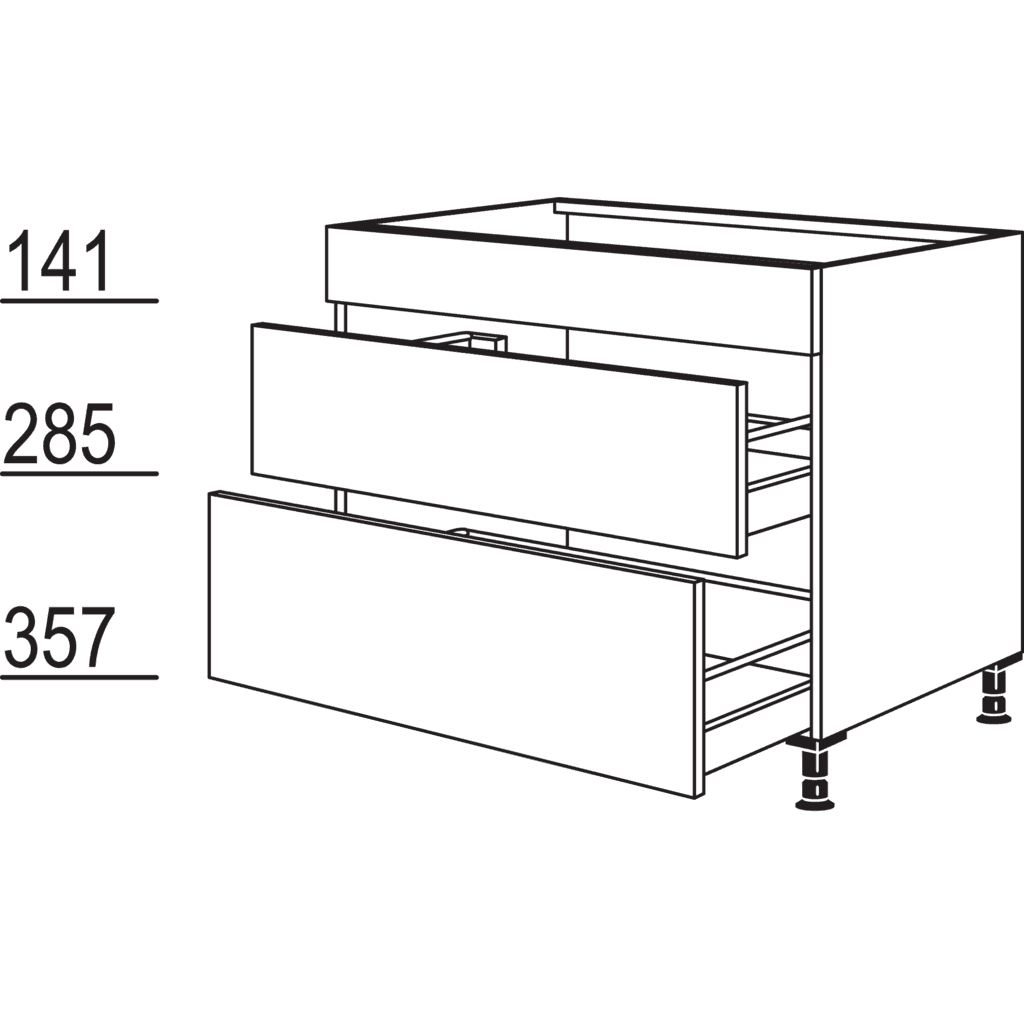 XL-Spülen-Auszugschrank
