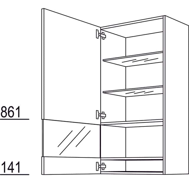 Glas-Wandschrank Boulevard - 1