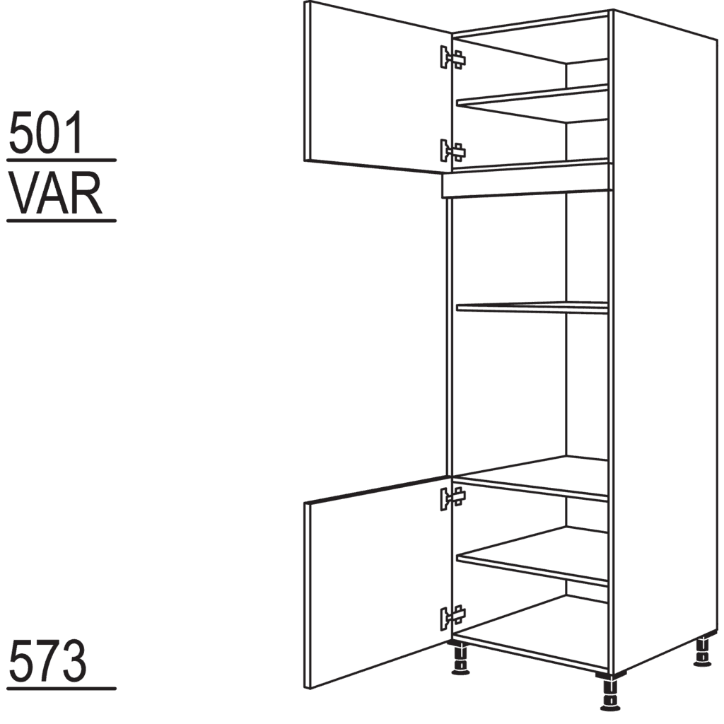 Armoire pour appareils four et
micro-ondes