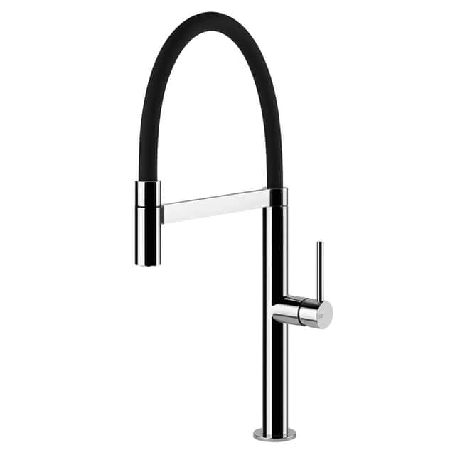 GESSI: Hochdruck-
Einhebelmischbatterie DELIA
SEMI-PRO mit Brause,