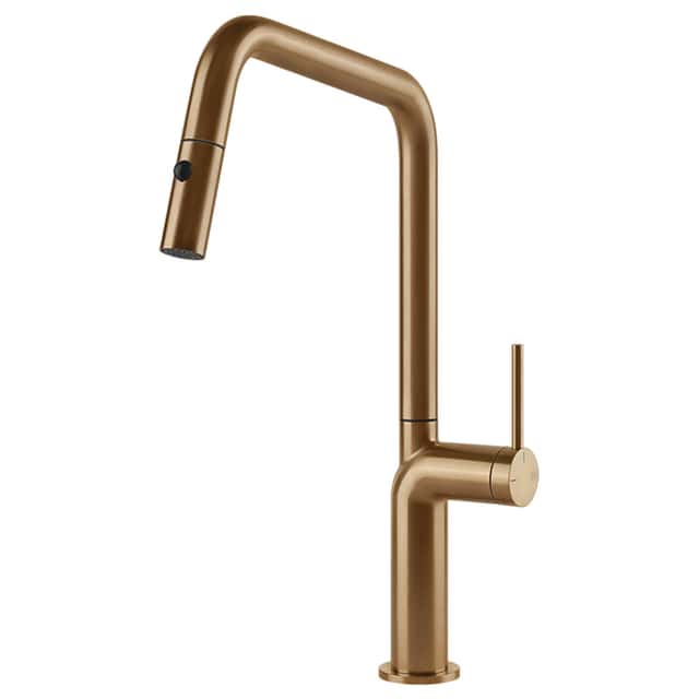 GESSI: High-pressure
single-lever mixer tap STILA
with spray, mixer tap