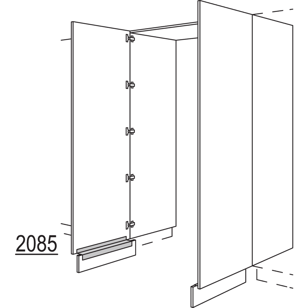 Hochschrank-Durchgangstür