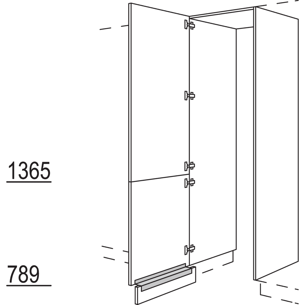XL-Hochschrank-Durchgangstür