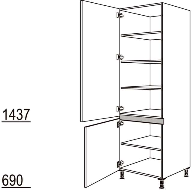 XL-Geschirr-/ Vorratsschrank - 1