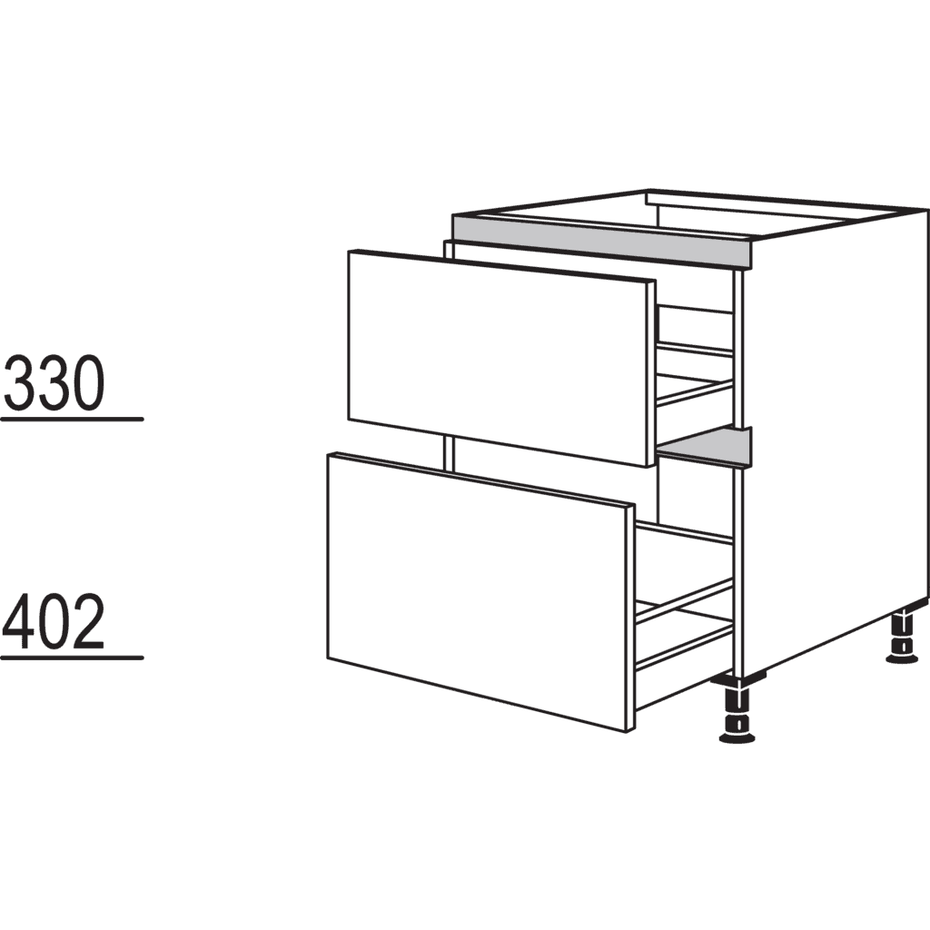 XL-Spülen-Auszugschrank