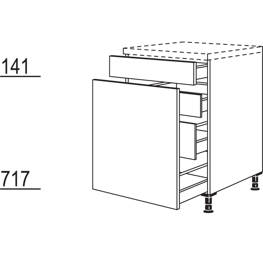 Maxi-Auszugschrank