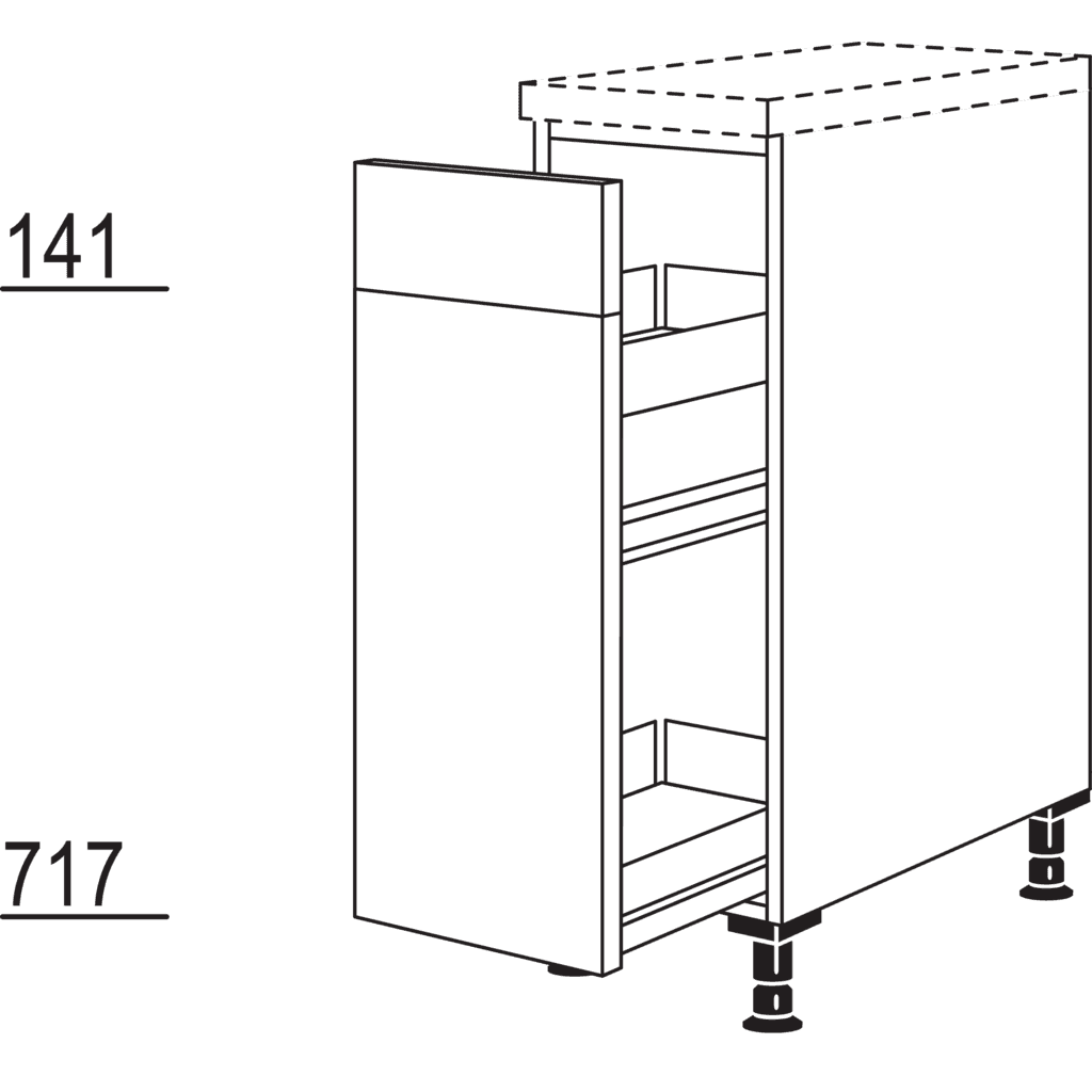 Maxi-Auszugschrank