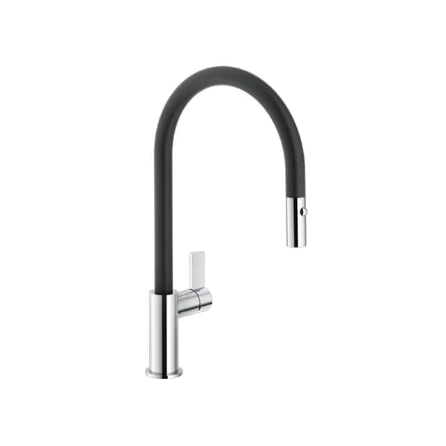 CARLO NOBILI: High-pressure
single-lever mixer tap Slim with
spray, mixer tap