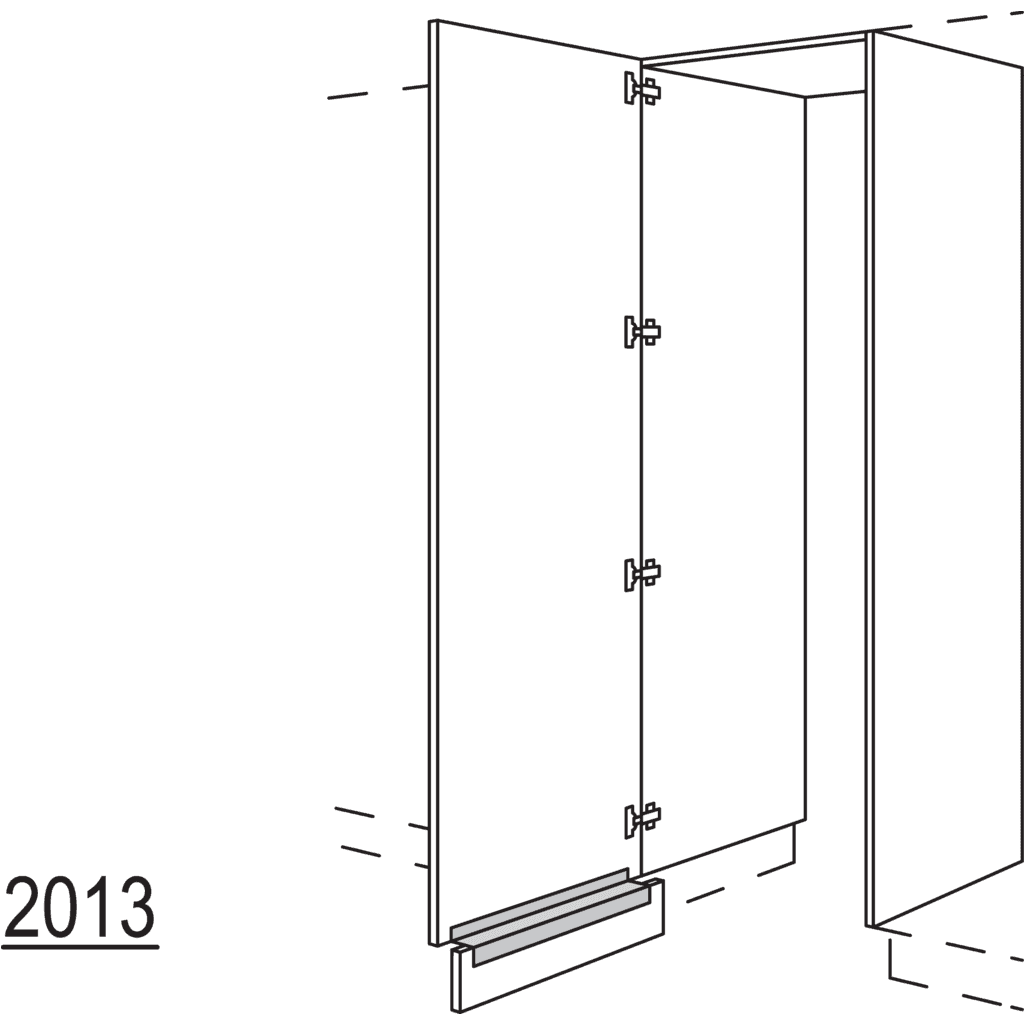 Hochschrank-Durchgangstür