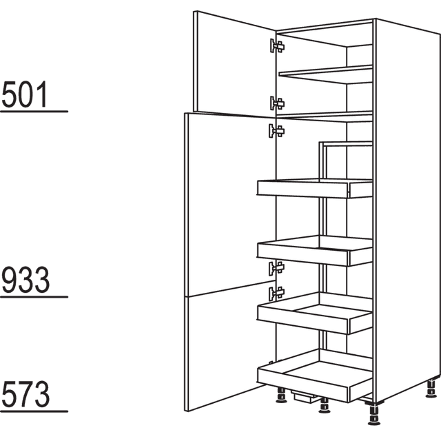 Cargo pantry cabinet