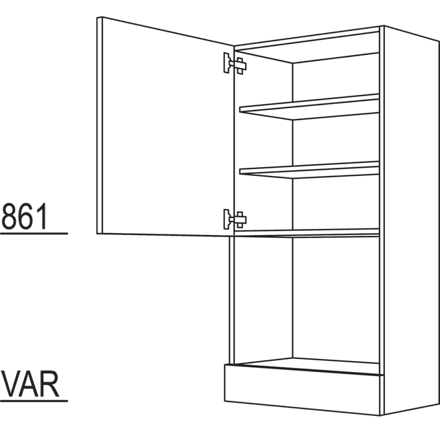 Aufsatzschrank für
Mikrowellengeräte