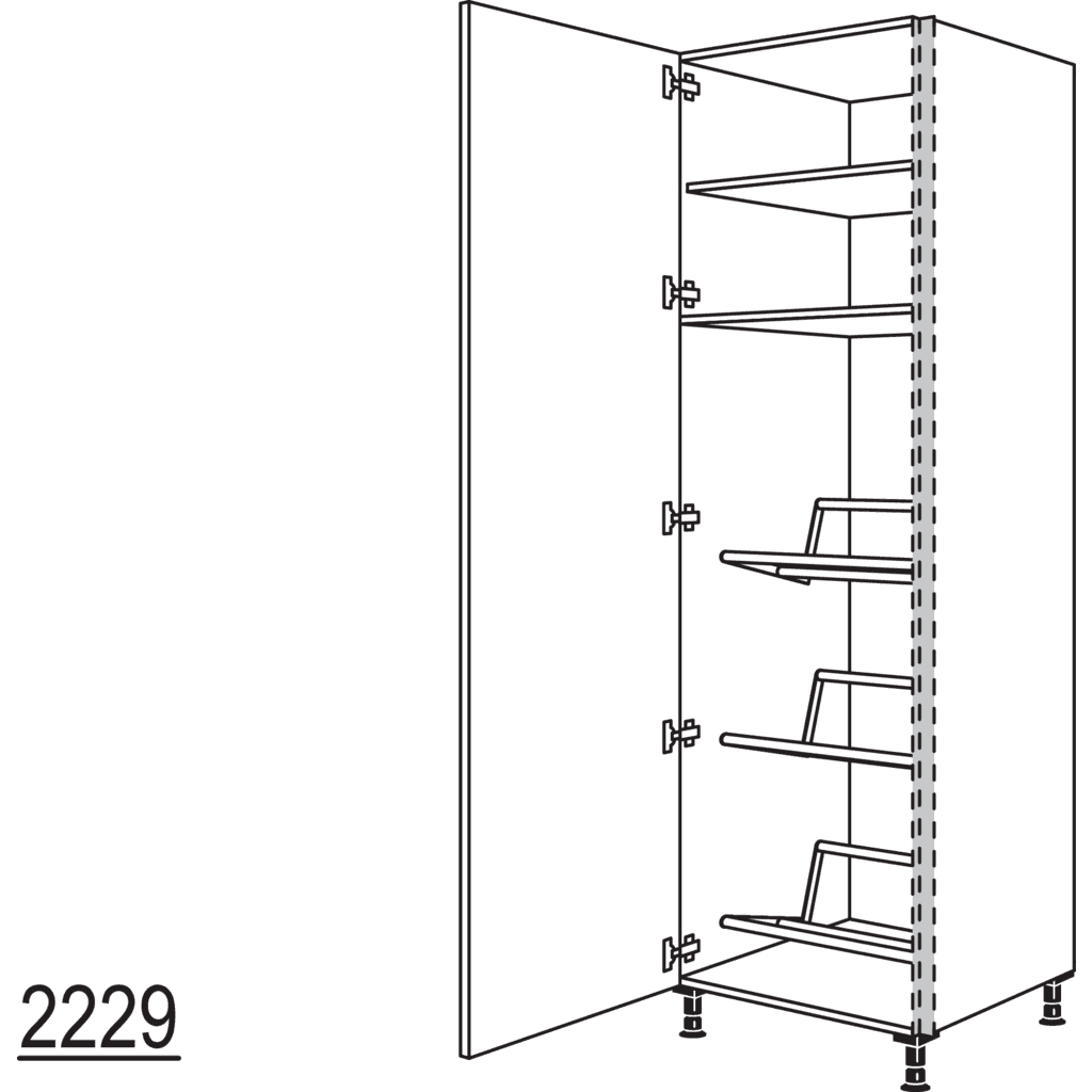 XL-Hochschrank für
Getränkekisten